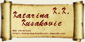 Katarina Kušaković vizit kartica